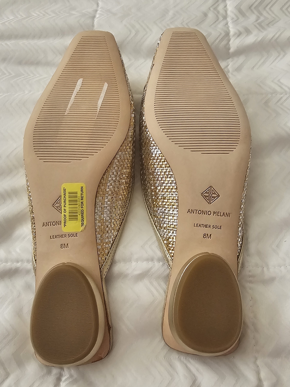Antonio Melani Joy Woven Tinsel Mules - Picture 3 of 5